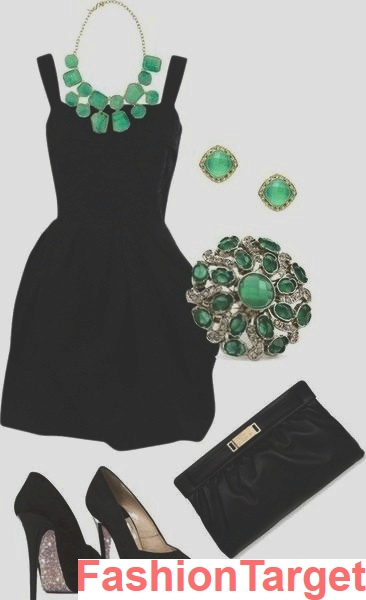 Стильные сеты с черными платьями (Сеты, женские сеты, маленькое черное платье, Аксессуары)