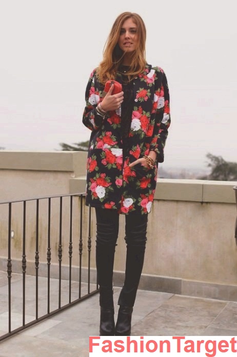Модная верхняя одежда. Цветочный принт. (пальто, цветочный принт, floral print, Одежда)