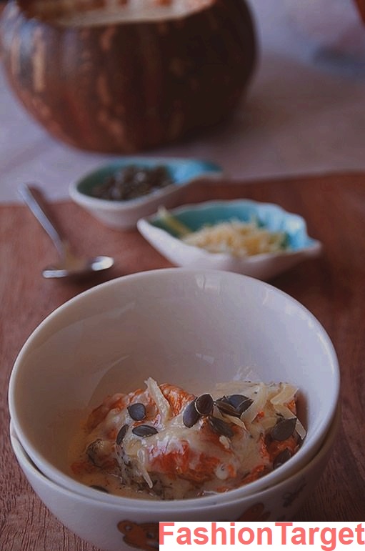 Тыква, запеченная с сыром, тимьяном и сливками (блюда из тыквы, тыква, vogueon.ru, Готовим)