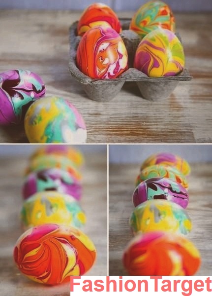 Пасхальные яйца: Мраморный окрас яиц (Пасхальные яйца, Пасхальный декор, Пасхальные идеи, Все остальное, Готовим)