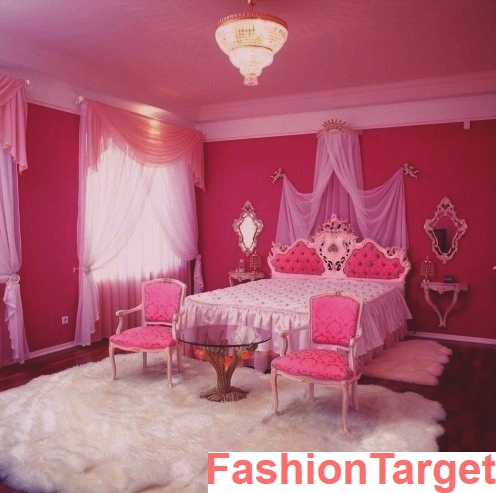 Розовый цвет в интерьере (акценты, ванная, декор, малиновый, розовый цвет в интерьере, спальня, Интерьер)