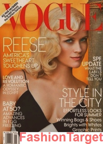 Reese Witherspoon на обложке Vogue US (май 2017) (reese witherspoon, vogue, май 2017 us, обложка, Риз Уизерспун, vogueon.ru, Знаменитости)