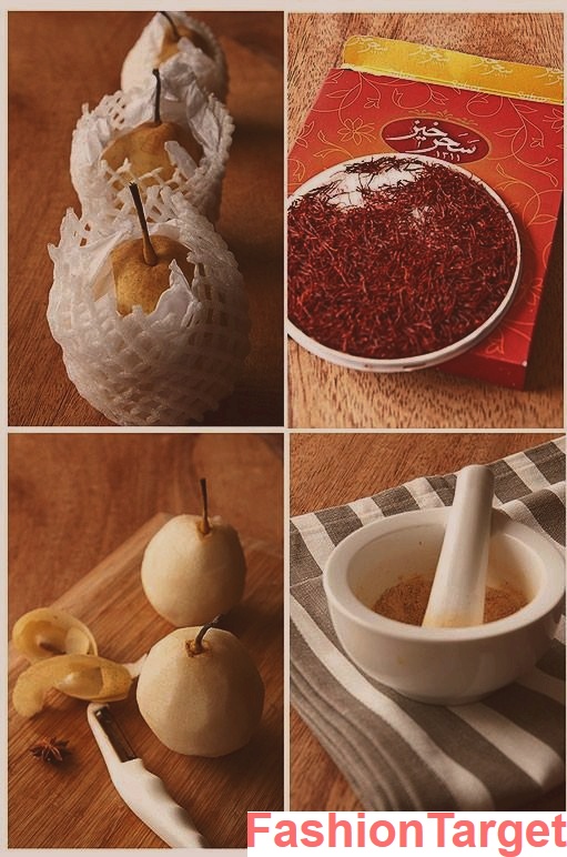 Десерт из груши с шафрановым сиропом (Груша, десерт, vogueon.ru, Готовим)